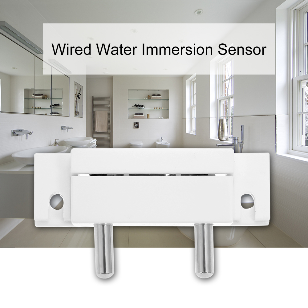 Water Leak Detector Wired - 有線式水中浸水センサー、水位異常警報、漏水検知器、家庭用防犯アラームシステム用プローブ