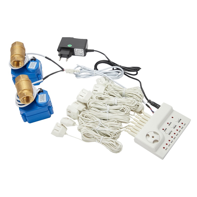 Water Leak Detector Wired - HIDAKA WLD-806(DN20*2 個)US EU アダプターワイヤーハウス水漏れ検知器 6