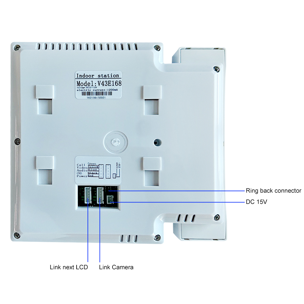 4.3 インチ LCD ビデオインターホンシステム ホームサ - Smart Doorbell Wired のレビューと価格