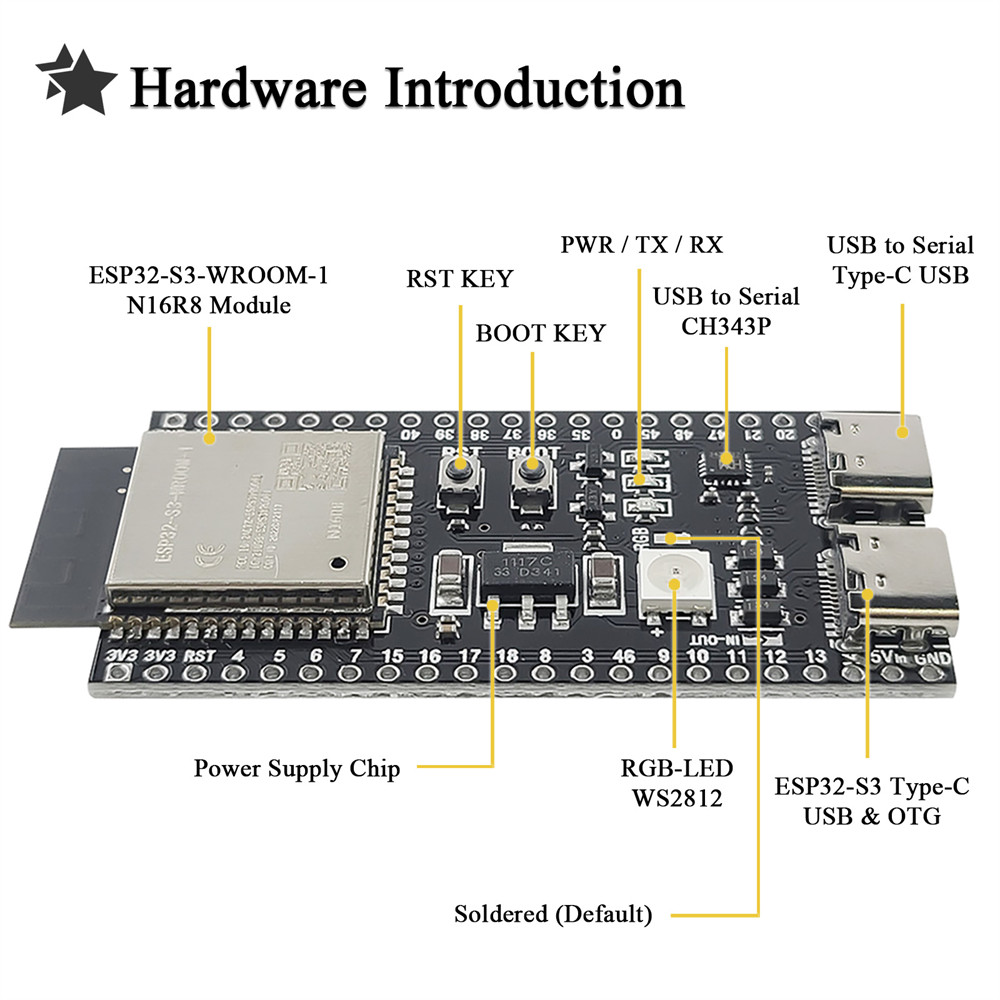 ESP32-S3 N16R8 開発ボード WiFi モジュー - Keys Diy Home Automation Kit With Esp32 のレビューと価格