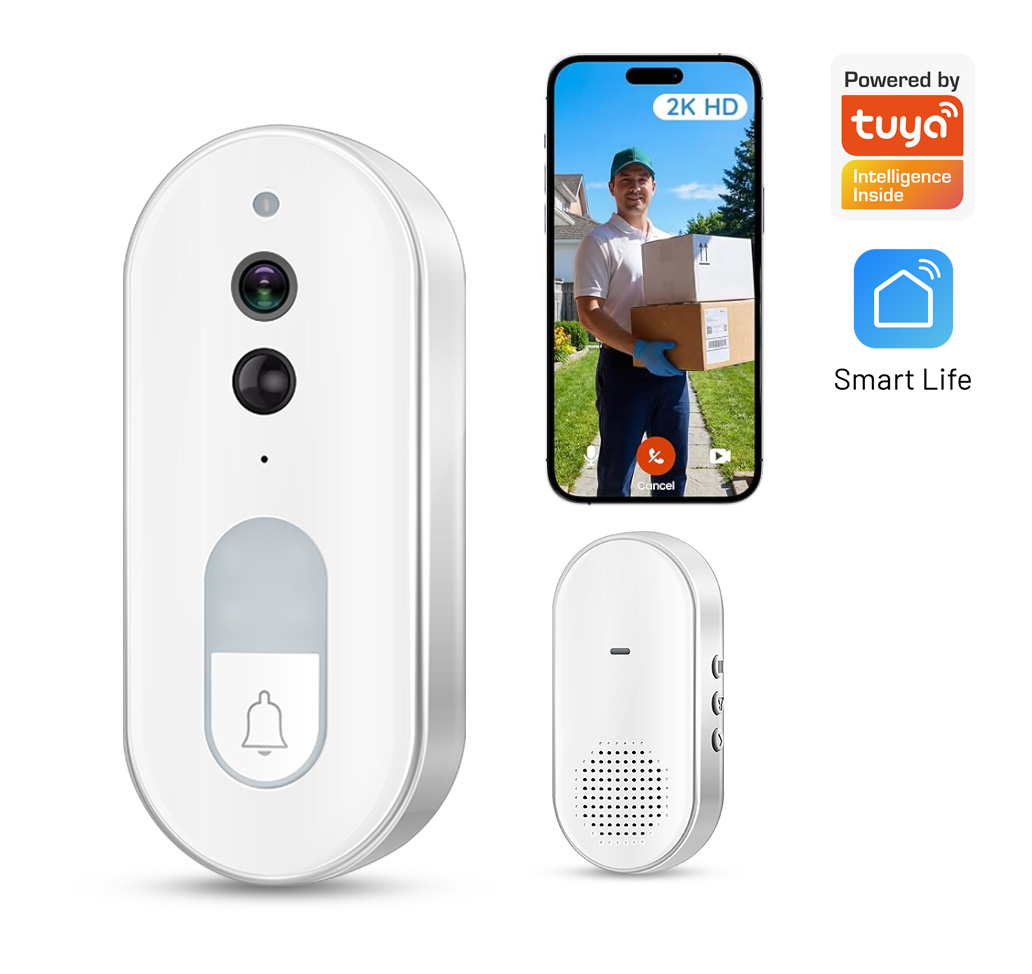 Tuya スマートビデオドアベル ワイヤレス 1080P H - Smart Doorbell Wired のレビューと価格