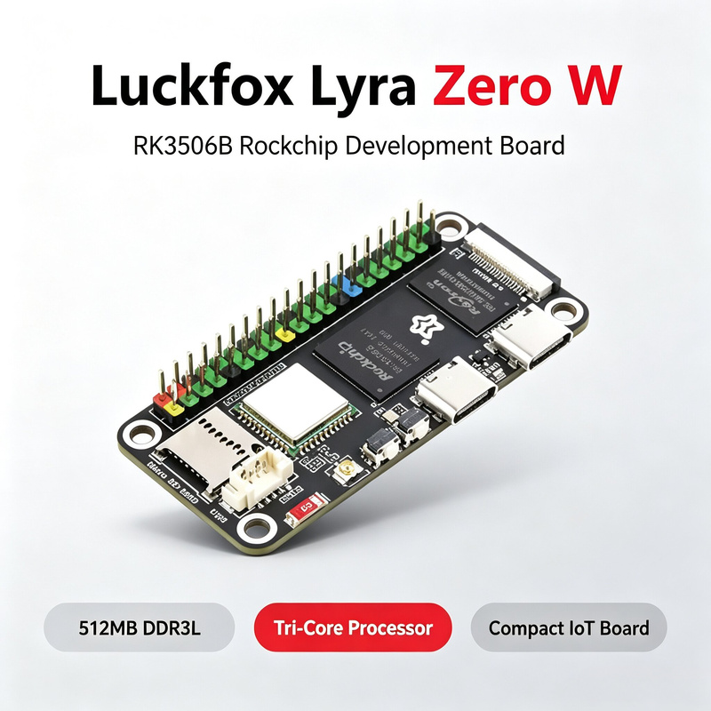 Luckfox Lyra Zero W RK3506B Ro - Pi Zero W Board のレビューと価格