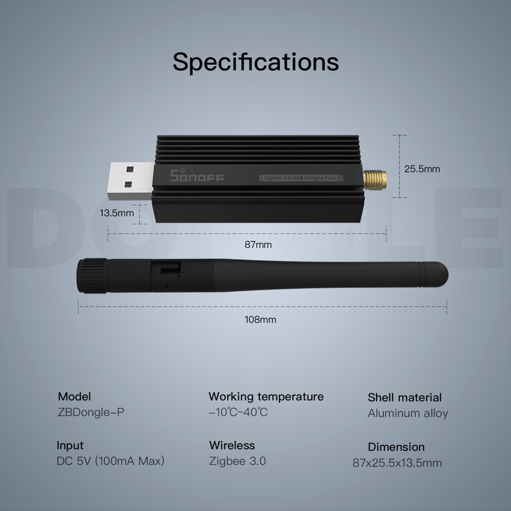 SONOFF Zigbeeゲートウェイ3.0 ZBDongl - Zigbee Coordinator Stick のレビューと価格
