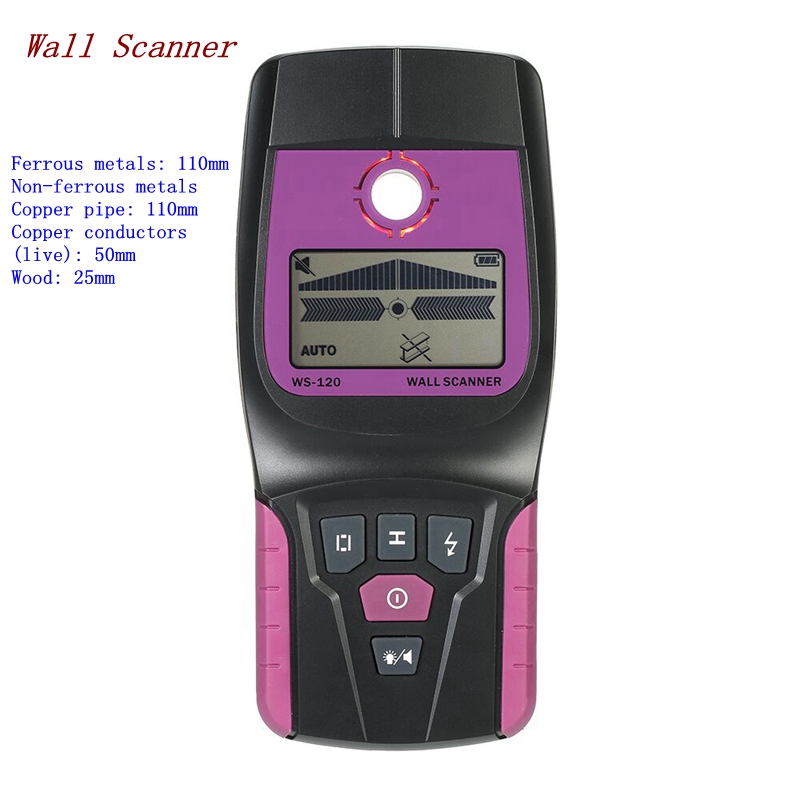 Ws120多機能壁探知機,pvc水道管,金属,木材,acケー - Water Leak Detector Wired のレビューと価格
